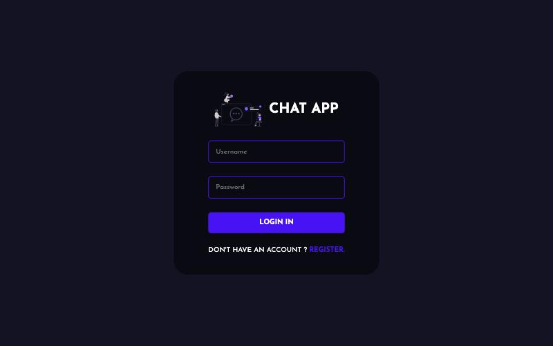 Screenshot of Realtime chat app